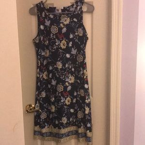 Charter Club Navy floral dress